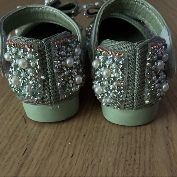 Meng Ke Xuan Elegant Kids' Sparkling Pearl Rhinestone Shiny Kids Princess Shoes - Picture 8 of 13